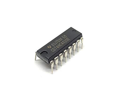 Image of INENTO 2Pcs SN74HC4020N 74HC4020N 744020 IC Logic IC Binary Asynchronous Counter, HC Family, 53 MHz, 2 V to 6 V, DIP-16
