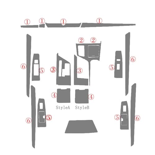 Décoration intérieure de voiture pour console de commande Lexus