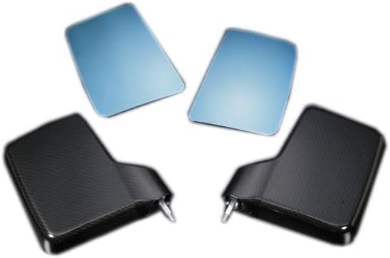 Amazon | 【凹型ダークカーボン調】ドアミラー交換式 ブルーワイド