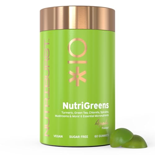 Nutriburst NutriGreens 22 Plants + Cultures Vegan & Sugar Free Gummies