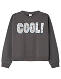 Sweat-shirt à paillettes Springfield Cool Sequins Sweatshirt, Charcoal, 11-12 Girl\'s