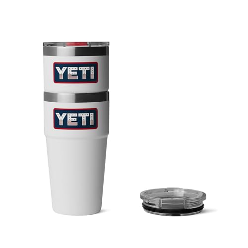 Image of YETI Rambler 20 oz Stackable Tumbler, Stainless Steel, Vacuum Insulated with MagSlider Lid
