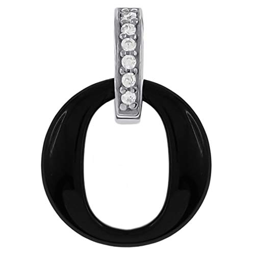 Pendentif Argent 925 rhodié anti-noircissement, le bijou en céramique qui ne raye pas