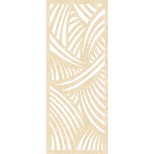 Image of 23 3 /8 inchW x 59 3 /8 inchH x 1 /4 inchT Chester Decorative Fretwork Wood Wall Panels, Birch