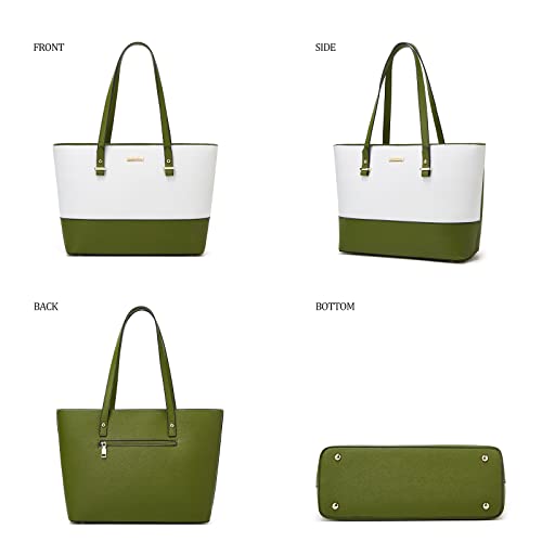 Image of Women Fashion Handbags Wallet Tote Bag Shoulder Bag Top Handle Satchel Purse Set 4pcs