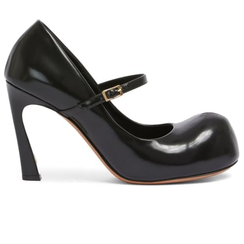 Women's Mary Jane Pumps Round Cute Toe Stiletto High Heels Vintage Buckle Strap Elegant Dress Shoes for Party Wedding