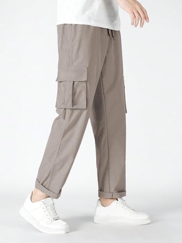 Image of TAGDO Men Flap Pocket Drawstring Waist Trousers (2030)