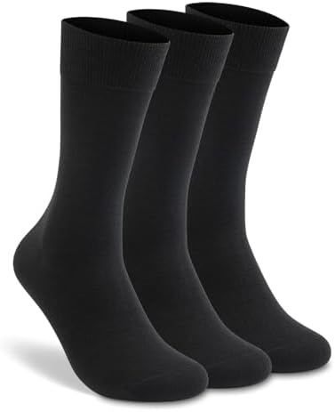 LIXIA Men's Thin Merino Wool Crew Socks Winter Warm Breathable