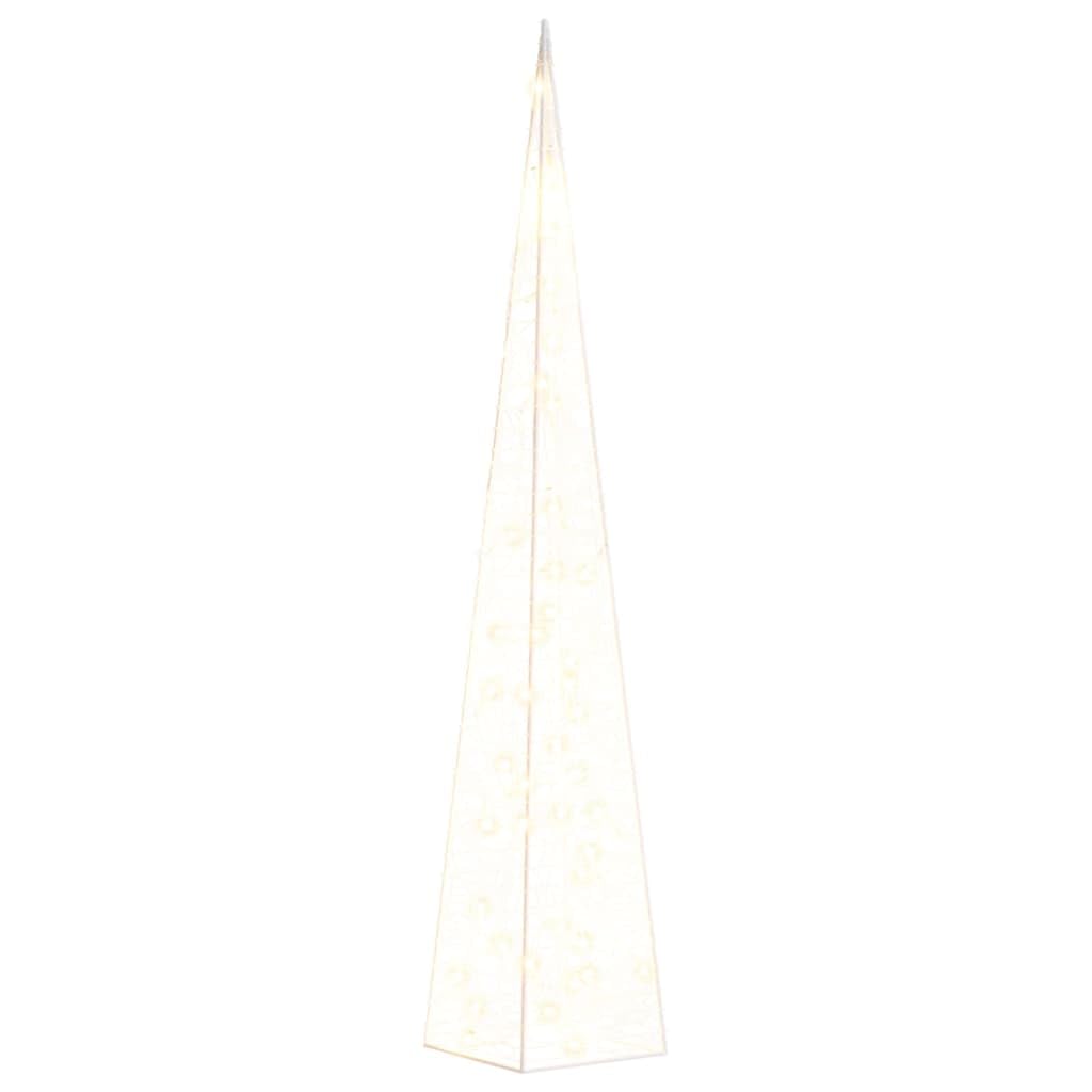 lichtschlauch außen、lichterketteLED-Leuchtkegel Acryl Deko Warmweiß 90 cmGlücksmomente für alle Typen