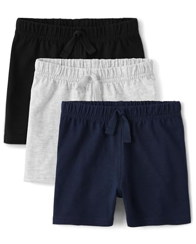 Image of The Children's Place Unisex Baby and Newborn Cotton Pull on Everyday Shorts