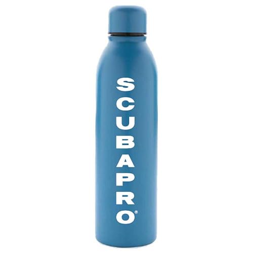 Botella isotérmica Scubapro de acero inoxidable gris para buceo y playa 2