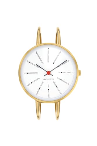 ARNE JACOBSEN �r���v 30mm �k���f�U�C�� ���퐶���h�� (�b�j�̂Ȃ��É��݌v) BANKERS 53113-1419 �z���C�g �S�[���h �o���O���x���g