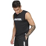 Starter Men's Quick Dry Sleeveless Lightweight UPF Active Top, Black, Large
