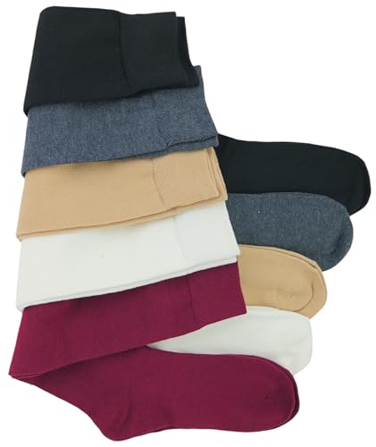 Image of ToBeInStyle Women's Pack of 6 or 12 Knee High Socks