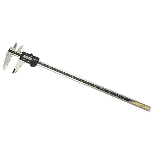 Mitutoyo 500-506-10 Absolute Digimatic Caliper, Inch/Metric, Stainless Steel Jaws, 0-24" (0-600mm) Range, 0.0005" (0.01mm) Resolution, +/-0.002" Accuracy
