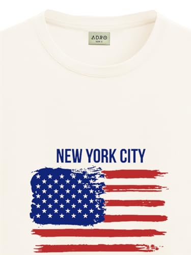 Image of ADRO Men's 100% Cotton Regular Fit T-Shirt