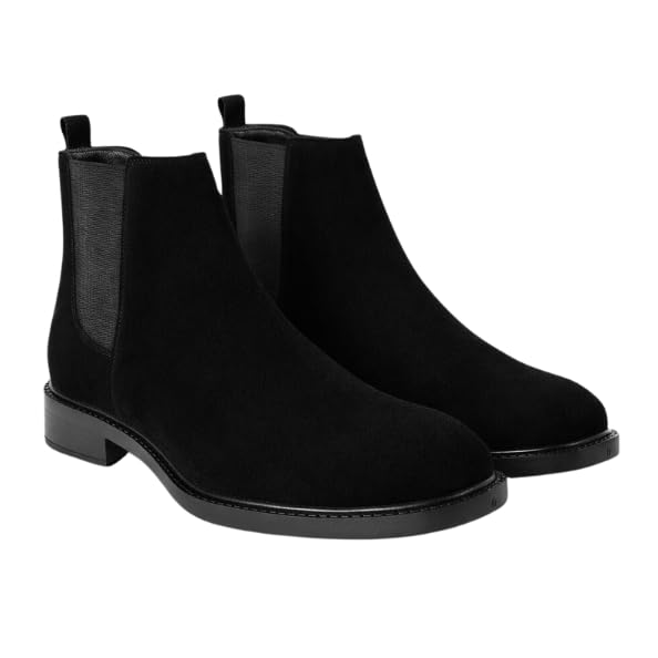 ofri Italian Style Chelsea Boots for Men | Classic Slip-On Ankle Boots with Elastic Panels | Sleek Minimal Design | Comfortable Sole for Formal, Casual Wear & Everyday Wear-picture-44