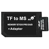 INSTALLATION SIMPLE : Insérez la carte MicroSD dans l'adaptateur, puis introduisez l'ensemble dans le slot Memory Stick de votre appareil — aucun logiciel ni pilote nécessaire