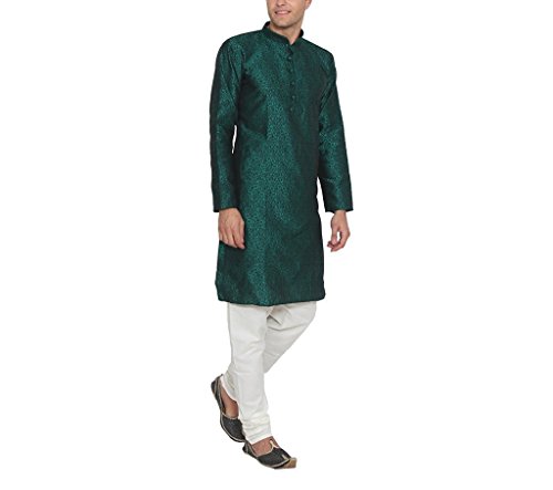 Pijama Kurta de seda floral para hombre conjunto de gala para bodas de verano y eventos de etiqueta 2