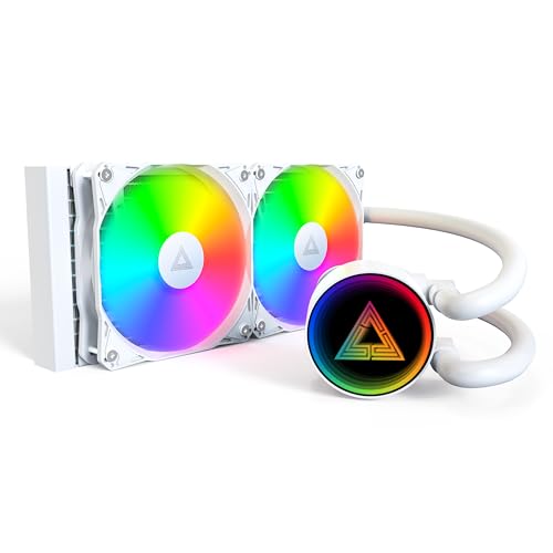 Refroidisseur liquide MONTECH Lightflow ARGB 240 White, pompe 3100 tr/min
