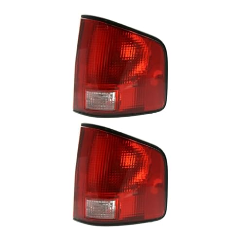 DinDoong 2 Set of - Tail Light Bulb Right Side Clear Red Lens Tail Lamp for Chevy for S10 1994-2004,for GMC for Sonoma 1994-2004,for Isuzu for Hombre 1996-2000