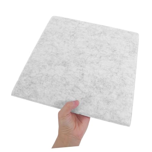 12pcs Cuadrados acústicos autoadhesivos para pared 30x30cm 8mm de grosor Paneles absorbentes de sonido para aislamiento acústico en casa, oficina y estudio – Tableros insonorizantes de fieltro gris miniatura 4
