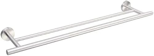 Double Towel Rail, Stainless Steel, 700mm | 3-Tier Design, Bathroom Storage, No Drilling Required, Stable Base, Space-Saving
