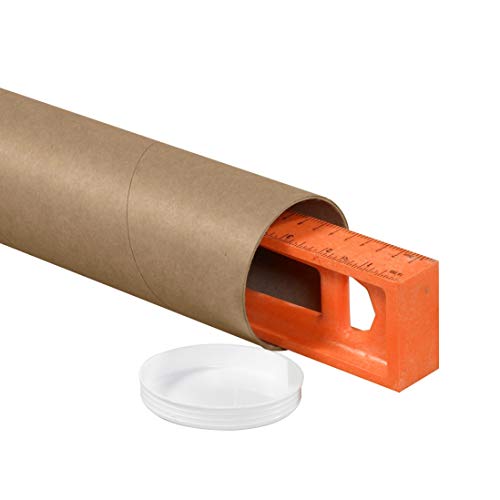 Box Usa Bp3024Khd Heavy-Duty Mailing Tubes With Caps, 3" X 24", Kraft (Pack Of 24) #TOP3