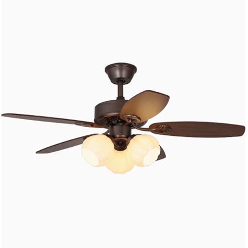 JUSKAQZYI Ventilador Techo lampara Ventilador de Techo con luz y Control Remoto, 6 velocidades, Apto para Dormitorio, Comedor, Sala. luz de Ventilador