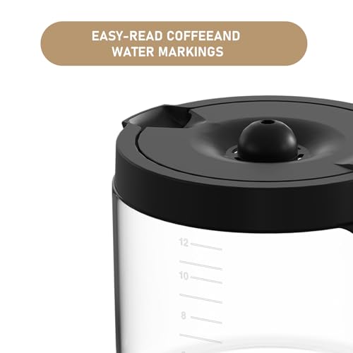 Image of 12-CUPS Coffee Maker Glass Carafe Replacement Compatible with Keurig K-Duo 5100 Single Serve K-Cup Pod & Carafe Coffee Maker, (NOT Fit K-Duo 5000 Essentials Model)