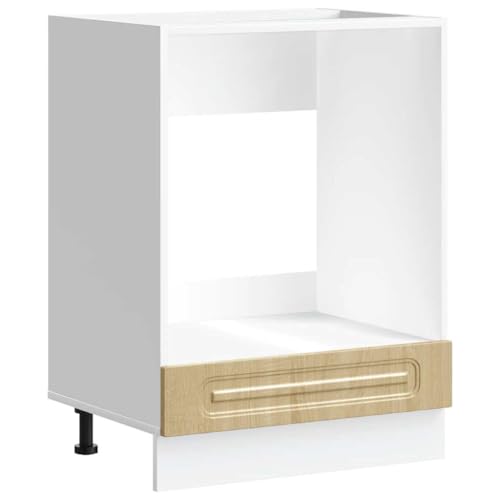 vidaXL Herdumbauschrank Kalmar Sonoma-Eiche Holzwerkstoff, Backofenschrank, Herdschrank, Ofenschrank, Küchenofenschrank, Küchenherdschrank
