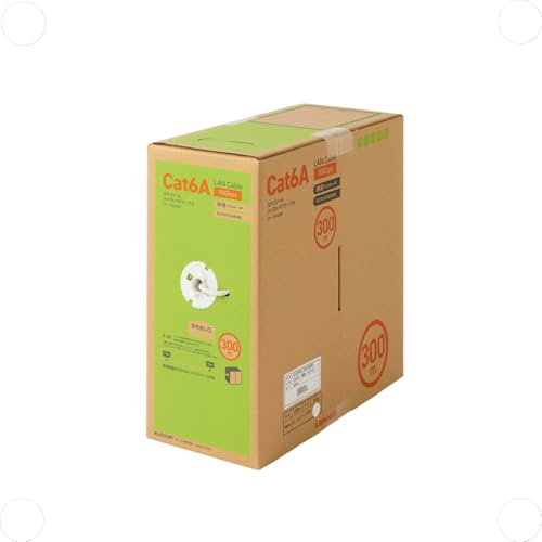 Amazon.co.jp: エレコム LANケーブル CAT6A対応 長尺 コネクタ無し