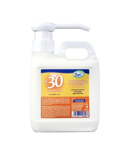 Sun Tropic Protective Sun Lotion SPF30 - 1 Litre, 1 l (Pack of 1)