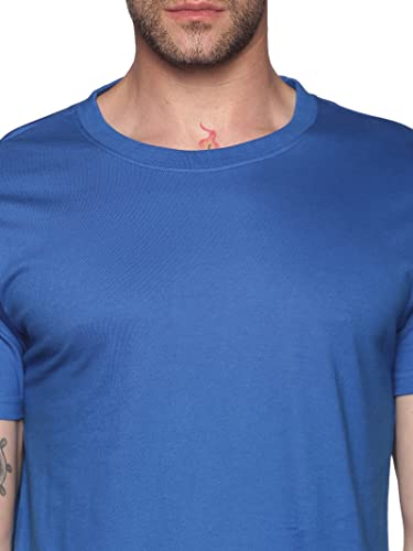 Image of Solid Men Round Neck White T-Shirt
