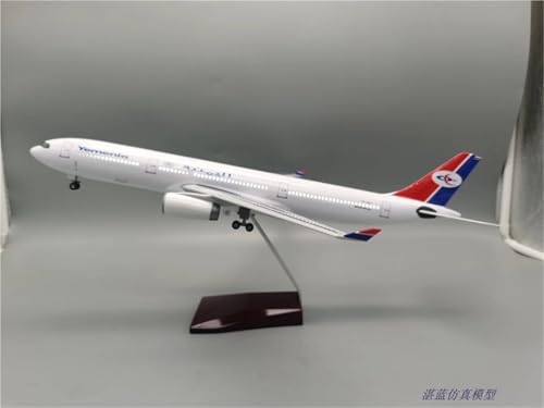 Modelo de avión en miniatura Airbus A330 Yemenia de 47 cm, el regalo perfecto para pilotos 3