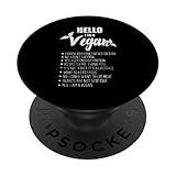 Photo Gallery ciao, sono una dieta vegetariana vegana vegana divertente vegana popsockets popgrip adesivo Photo Gallery ciao, sono una dieta vegetariana vegana vegana divertente vegana popsockets popgrip adesivo