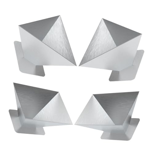 BESTYASH 4pcs Stainless Steel Rice Dumpling Molds Pyramid Shaper for Dragon Boat Festival Kitchen Tool for Homemade Rice Dumplings Easy to Use