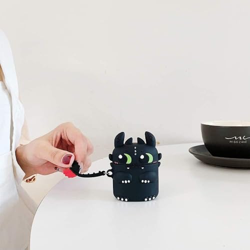 Image of Silicone Case Compatible for Apple Airpods 4 (2024) Cute Design for AirPods 4 with Active Noise Cancellation (ANC) with Keychain Hook Shockproof Protective Case (Tothless)