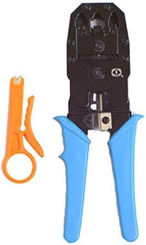 Storin RJ45 Cable Crimping Tool 3 in 1 Modular Crimping Tool RJ11 UTP Cat5E/Cat6 LAN Cutter RJ45 RJ12 4P4C 4P2C
