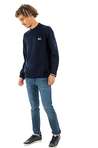 Sweat bleu Tommy Jeans dm0dm15065 taille M sweat-shirt homme casual