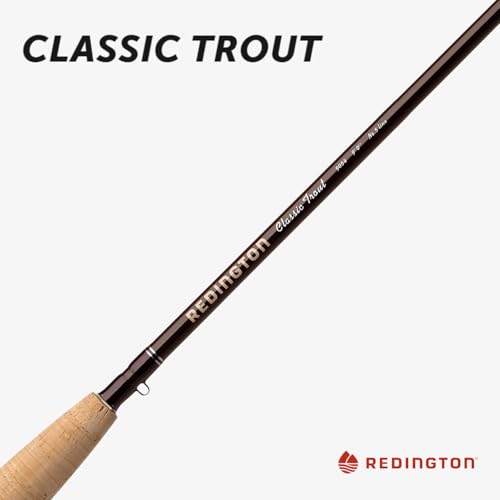 Image of Redington Classic Trout Freshwater Fly Fishing Rod - Moderate Action 4-Piece Fly Rod - Case Included