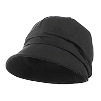 SIQITECH Schirmmütze, UV-Schutz, atmungsaktiv, Strandmütze, Sonnenschutz, Reisehut, elegant, Damen, Sommermütze, verstellbar, mit Krempe, für Wandern, Laufen, Camping, Spaziergänge, Schwarz , 55/57 cm