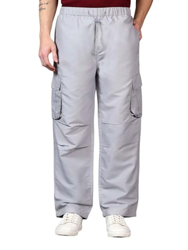 Image of KOTTY Men's Urban Style Relaxed Cargo Pants with Stylish Pockets and All-Day Comfort