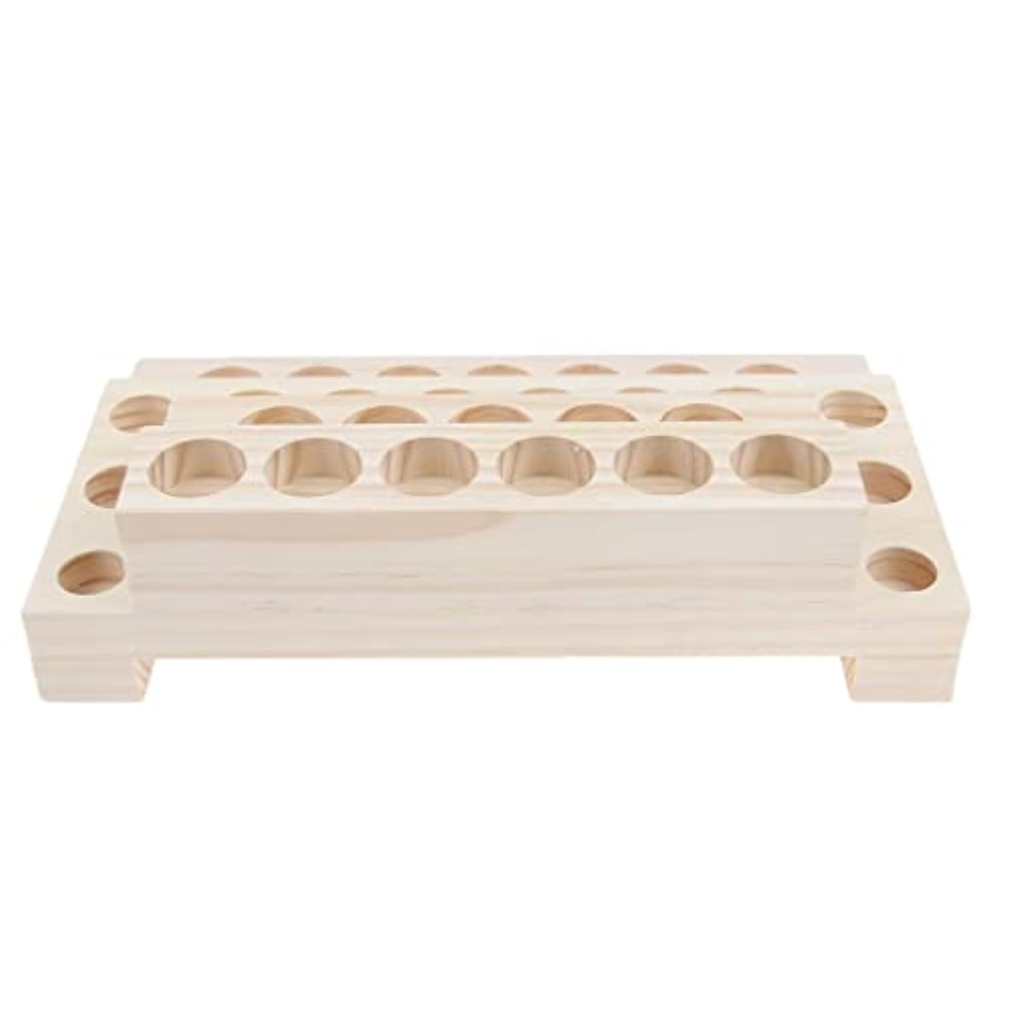 Wooden Essential Oil Holder Display Storage Rack, 30 Slots