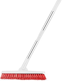 Swivel Grout Brush with Long Handle for Tile Floors - Extendable up to 53