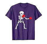 Skeleton Boxing Halloween Kickboxing MMA T-Shirt