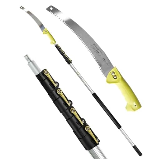 DOCAZOO Pole Saw for Tree Trimming - 7-30 Ft Tree Pruner w/DocaPole Telescoping Extension Pole & GoSaw For Tree Branches Less than 2"- Extendable Limb & Trimmer Saws - Includes Feather Duster