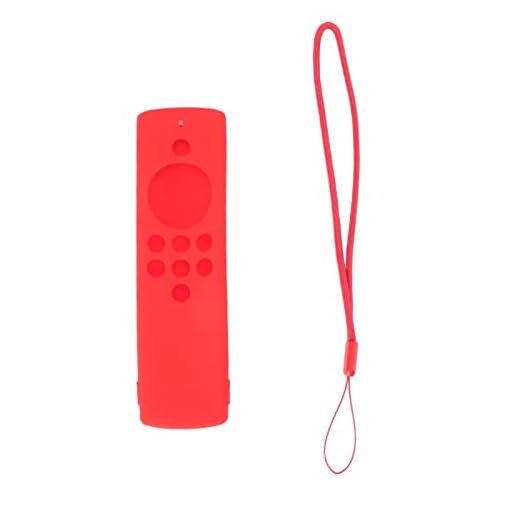 Estojo De Controle Remoto De Silicone Lavável - Capa Protetora à Prova De Choque Para Controle Remoto Fire TV Stick Lite(vermelho)