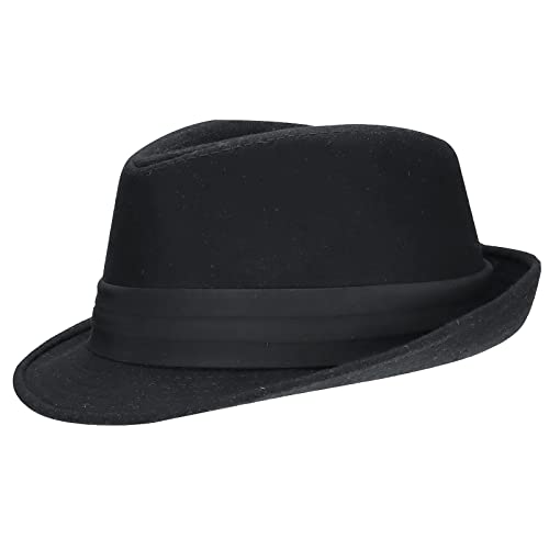Utowo Kids-Felt-Fedora-Trilby-Hat Toddler-Boys Derby Cuban Hat Jazz-Cap thumb #7