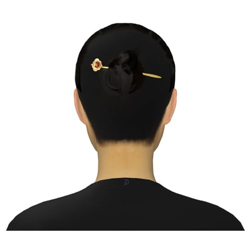 Épingle à cheveux argentée Qipao au design RuYi 722, un bijou de tête d'exception